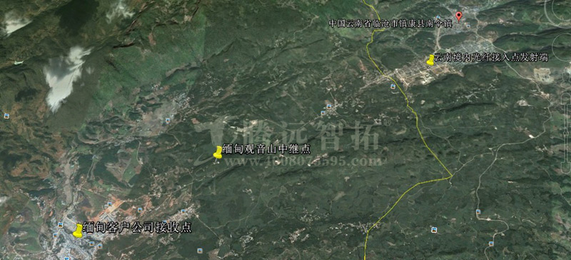 无线传输范围的卫星图 无线传输范围的卫星图