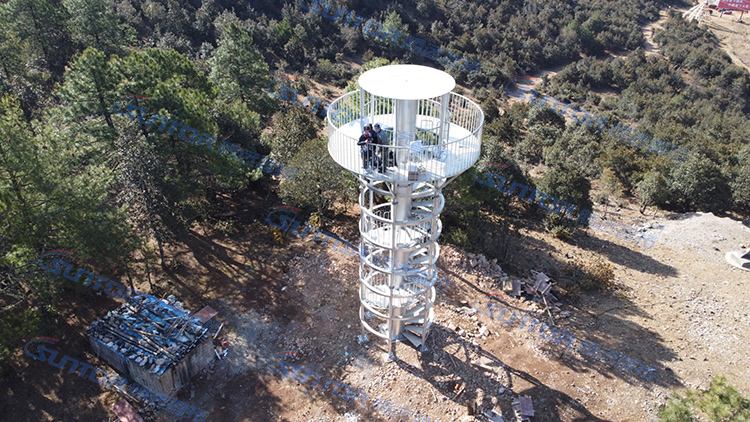 云顶集团无线传输安装高台俯视图
